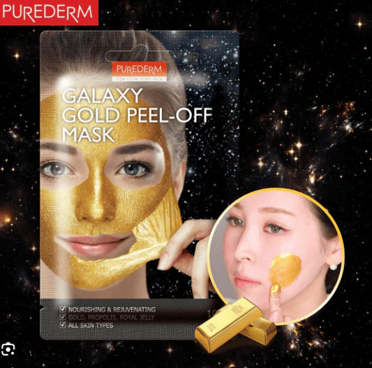 (Original)Purederm-Galaxy Gold Peel-Off Mask